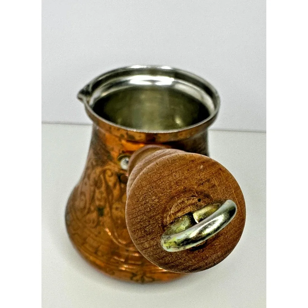Vintage Engraved Solid Copper Turkish Arabic Coffee Pot The Silk Road Trade